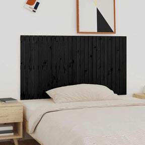 Vidaxl wandhoofdbord 166x3x90 cm massief grenenhout zwart
