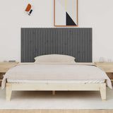Vidaxl wandhoofdbord 185x3x90 cm massief grenenhout grijs