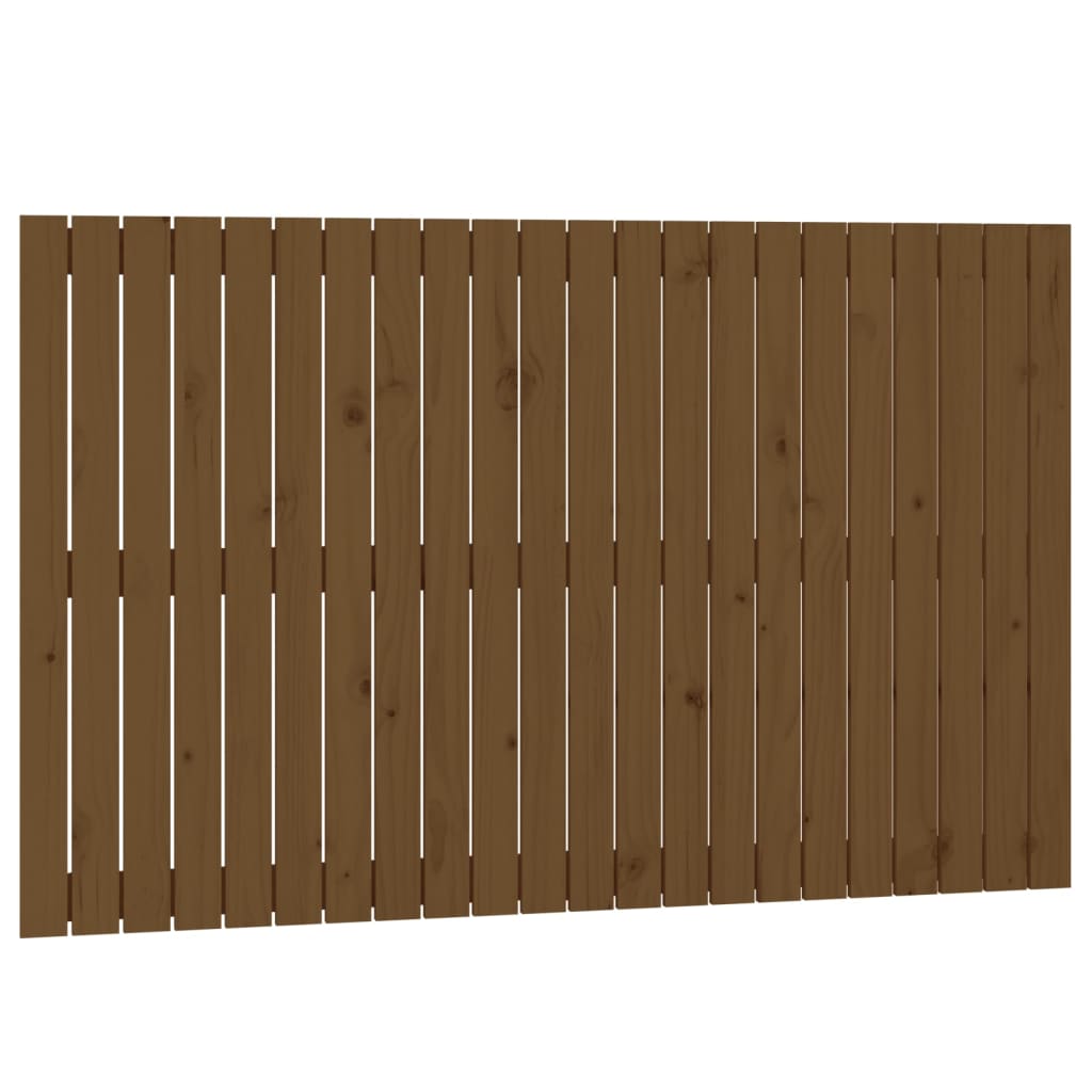 Vidaxl wandhoofdbord 140x3x90 cm massief grenenhout honingbruin