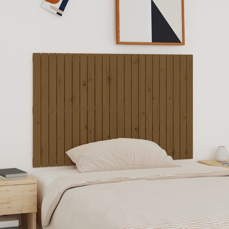 Vidaxl wandhoofdbord 140x3x90 cm massief grenenhout honingbruin