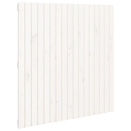 Vidaxl wandhoofdbord 108x3x110 cm massief grenenhout wit