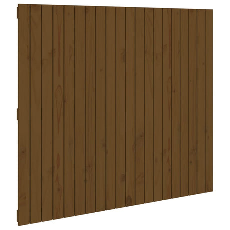 Vidaxl wandhoofdbord 127,5x3x110 cm massief grenenhout honingbruin