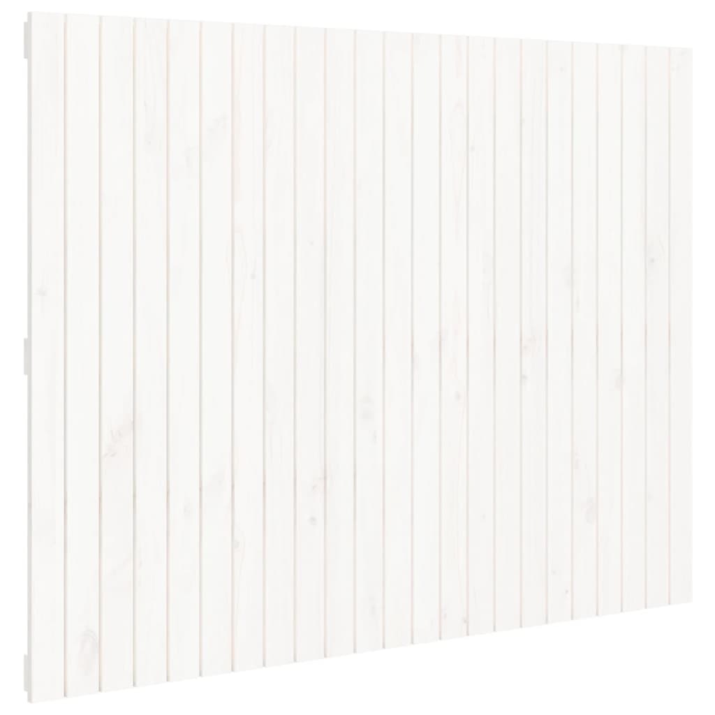 Vidaxl wandhoofdbord 146,5x3x110 cm massief grenenhout wit