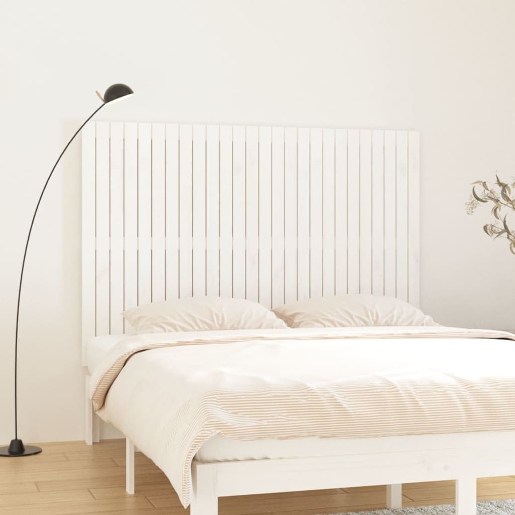 Vidaxl wandhoofdbord 166x3x110 cm massief grenenhout wit