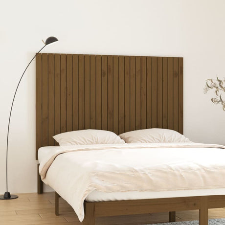 Vidaxl wandhoofdbord 166x3x110 cm massief grenenhout honingbruin