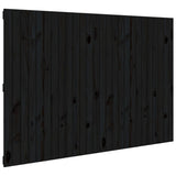 Vidaxl wandhoofdbord 166x3x110 cm massief grenenhout zwart