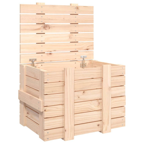 Vidaxl opbergbox 58x40,5x42 cm massief grenenhout
