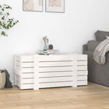 Vidaxl opbergbox 91x40,5x42 cm massief grenenhout wit