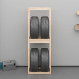 Vidaxl Tire rack 63x40x180 cm Solid pine