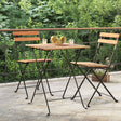 Vidaxl bistrotafel inklapbaar 55x54x71 cm massief teakhout en staal