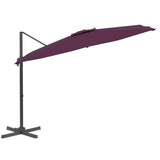 Vidaxl Floating parasol with aluminum pole 400x300 cm burgundy red