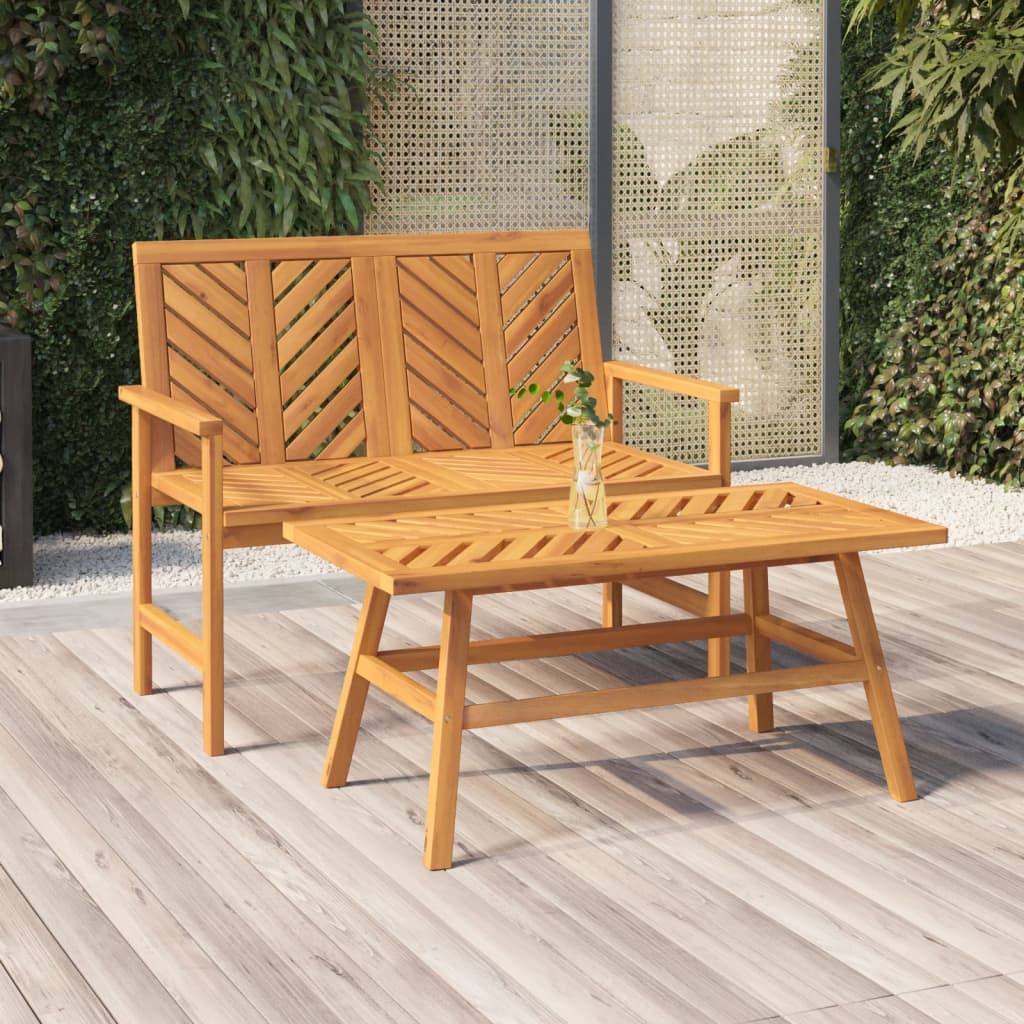Vidaxl 2-delige loungeset massief acaciahout