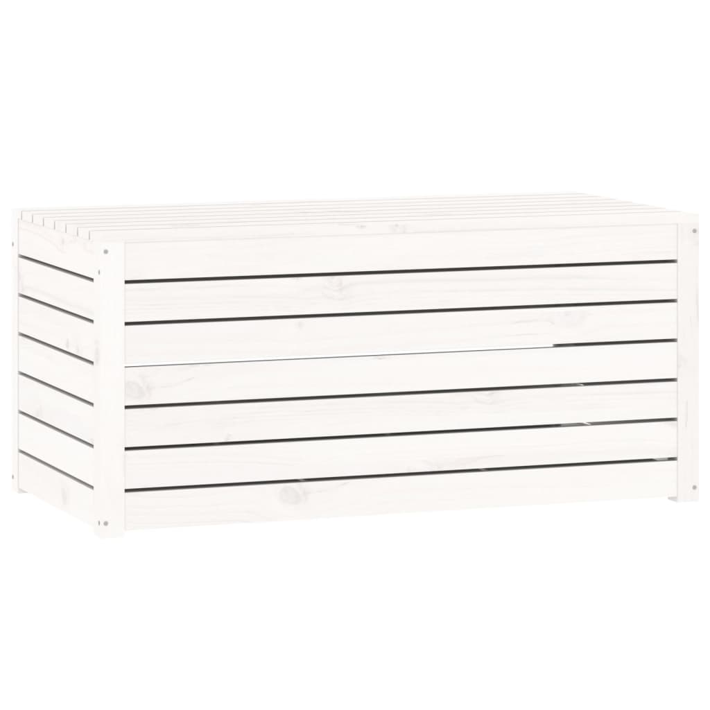 Vidaxl tuinbox 101x50,5x46,5 cm massief grenenhout wit