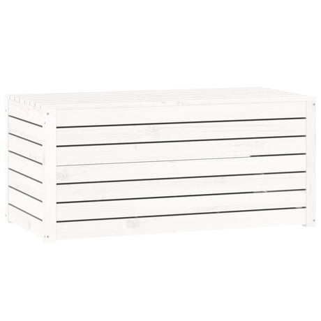 Vidaxl tuinbox 101x50,5x46,5 cm massief grenenhout wit
