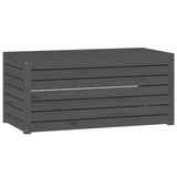Vidaxl tuinbox 101x50,5x46,5 cm massief grenenhout grijs