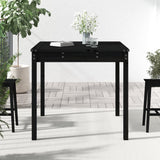 Vidaxl tuintafel 82,5x82,5x76 cm massief grenenhout zwart