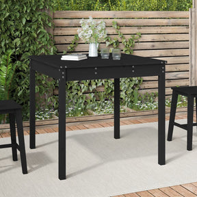 Vidaxl tuintafel 82,5x82,5x76 cm massief grenenhout zwart