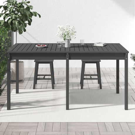 Vidaxl tuintafel 159,5x82,5x76 cm massief grenenhout grijs