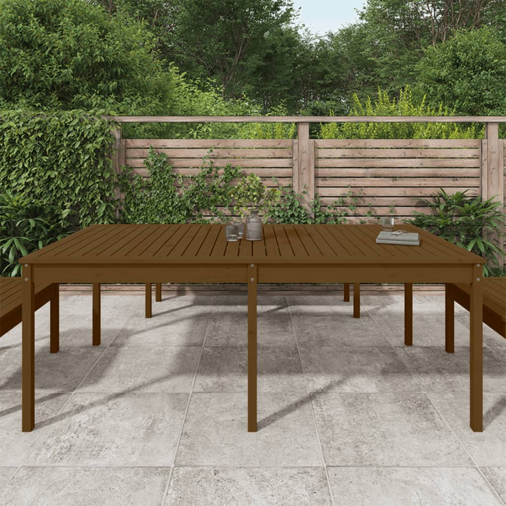 Vidaxl tuintafel 203,5x100x76 cm massief grenenhout honingbruin