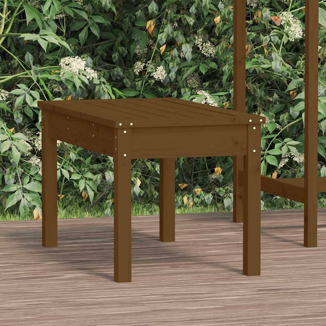 Vidaxl tuinbank 80x44x45 cm massief grenenhout honingbruin