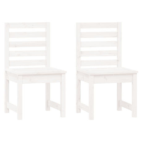 Vidaxl tuinstoelen 2 st 50x48x91,5 cm massief grenenhout wit