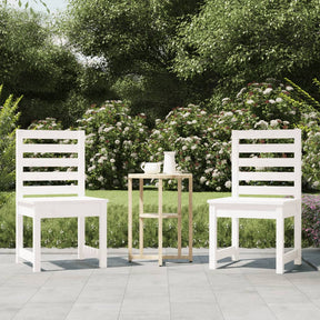 Vidaxl tuinstoelen 2 st 50x48x91,5 cm massief grenenhout wit