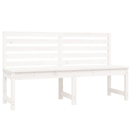 Vidaxl tuinbank 157,5 cm massief grenenhout wit