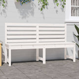 Vidaxl tuinbank 157,5 cm massief grenenhout wit