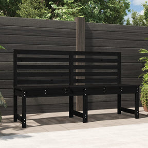 Vidaxl tuinbank 157,5 cm massief grenenhout zwart