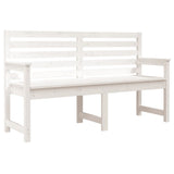 Vidaxl tuinbank 159,5x48x91,5 cm massief grenenhout wit