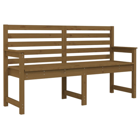 Vidaxl tuinbank 159,5x48x91,5 cm massief grenenhout honingbruin
