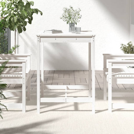 Vidaxl tuintafel 82,5x82,5x110 cm massief grenenhout wit