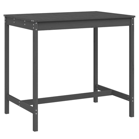 Vidaxl tuintafel 121x82,5x110 cm massief grenenhout grijs