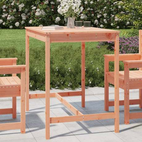 Vidaxl tuintafel 121x82,5x110 cm massief douglashout