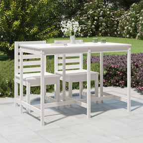 Vidaxl tuintafel 159,5x82,5x110 cm massief grenenhout wit