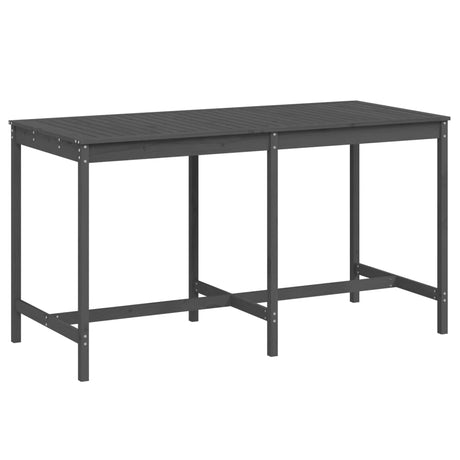 Vidaxl tuintafel 203,5x90x110 cm massief grenenhout grijs