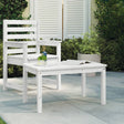 Vidaxl tuintafel 82,5x50,5x45 cm massief grenenhout wit