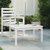 Vidaxl tuintafel 82,5x50,5x45 cm massief grenenhout wit
