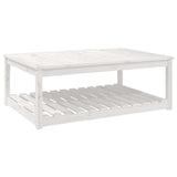 Vidaxl tuintafel 121x82,5x45 cm massief grenenhout wit