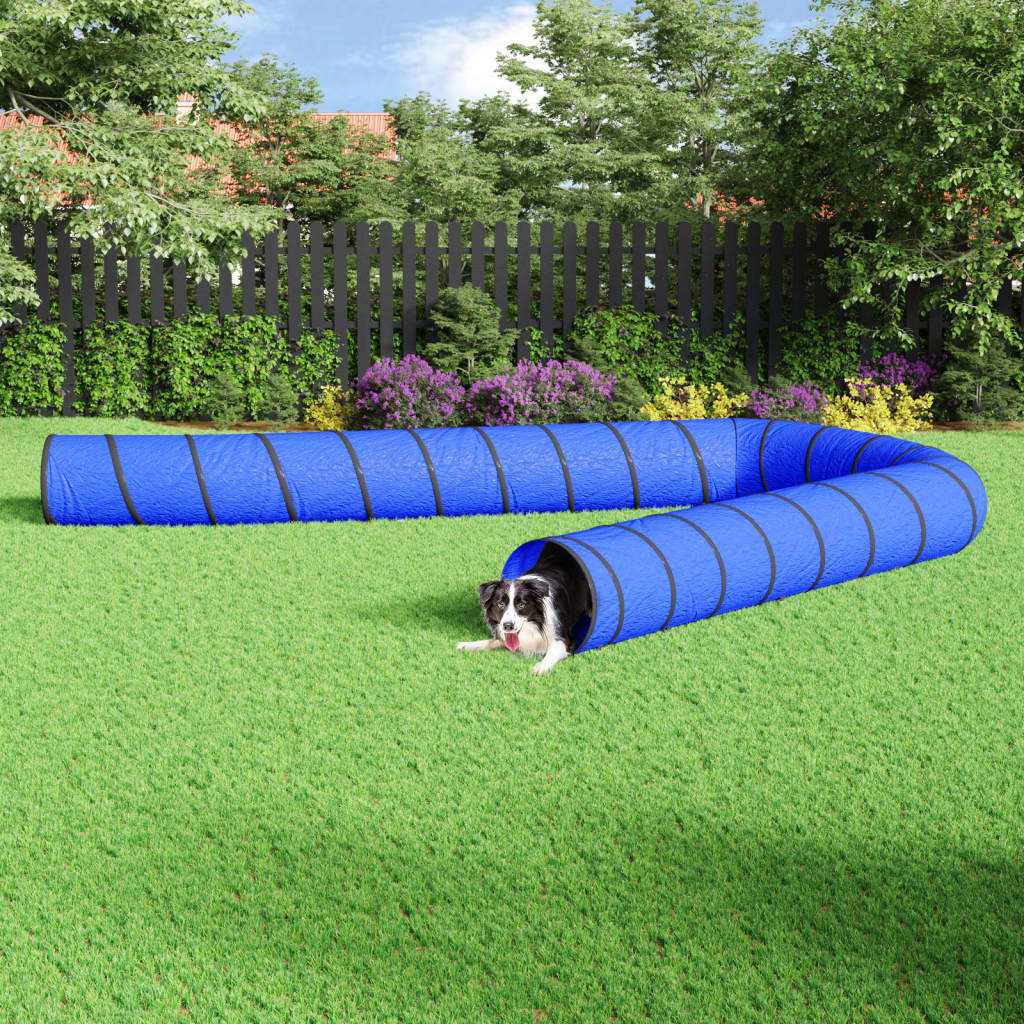 Vidaxl Dog Tunnel Ø 55x1000 cm polyesterblå