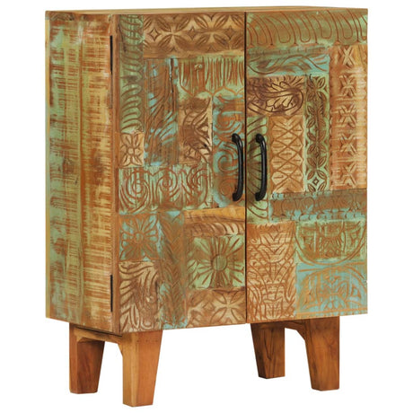 Vidaxl dressoir handgesneden 55x30x75 cm massief gerecycled hout