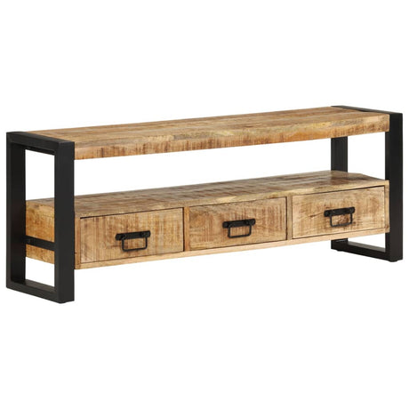 Vidaxl tv-meubel 120x30x45 cm massief mangohout