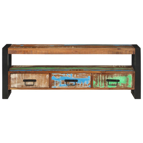 Vidaxl tv-meubel 120x30x45 cm massief gerecycled hout