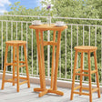 Vidaxl tuinbartafel ø 60x105 cm massief acaciahout