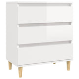 Vidaxl dressoir 60x35x70 cm bewerkt hout hoogglans wit