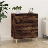 Vidaxl dressoir 60x35x70 cm bewerkt hout gerookt eikenkleurig