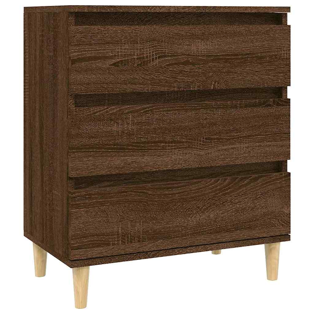 Vidaxl dressoir 60x35x70 cm bewerkt hout bruin eikenkleur