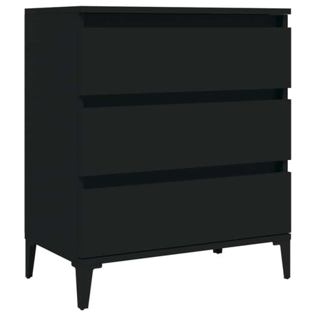 Vidaxl dressoir 60x35x70 cm bewerkt hout zwart