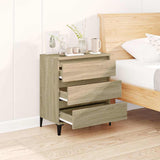 Vidaxl dressoir 60x35x70 cm bewerkt hout sonoma eikenkleurig