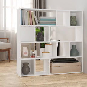 Vidaxl boekenkast kamerscherm 105x24x102 cm wit